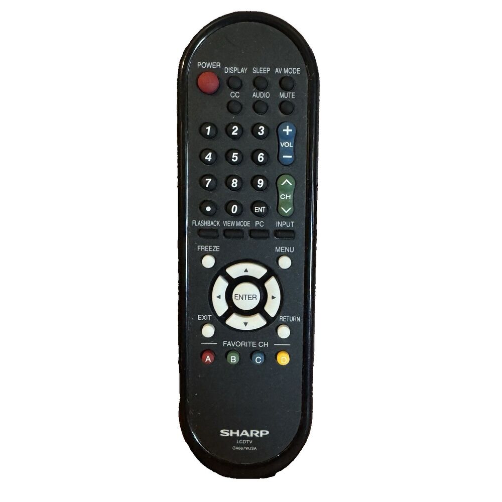 Genuine Sharp GA667WJSA LCD TV Remote Control LC-32D44U LC-46SB54U OEM Tested